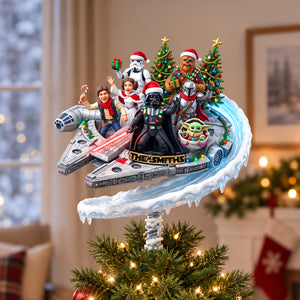 Merry Force-mas Acrylic Christmas Tree Topper - Personalized Gifts For Family 04TYDH091026-Homacus