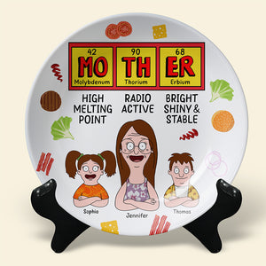 Personalized Gifts For Mom Round Plate 05TOQN210325HG-Homacus
