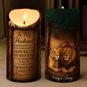 King & Queen LED Candle Personalized Gifts For Couple 01TODT170725-Homacus