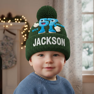 Funny Bobble Beanie Hat - Personalized Gifts For Christmas 01nalu191125-Homacus