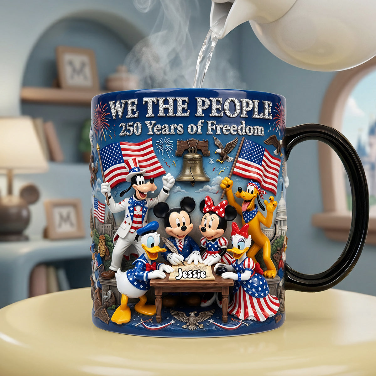 America 250 Celebration Magic Coffee Mug - Personalized Gifts For Patriotic 01tyta290526