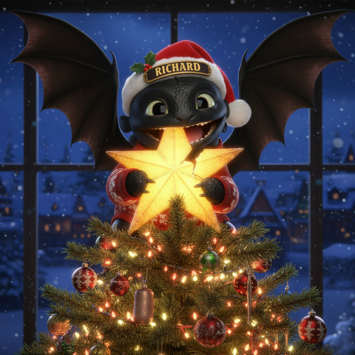 Fantasy Tree Topper - Personalized Christmas Gifts 06TGQN181125-Homacus