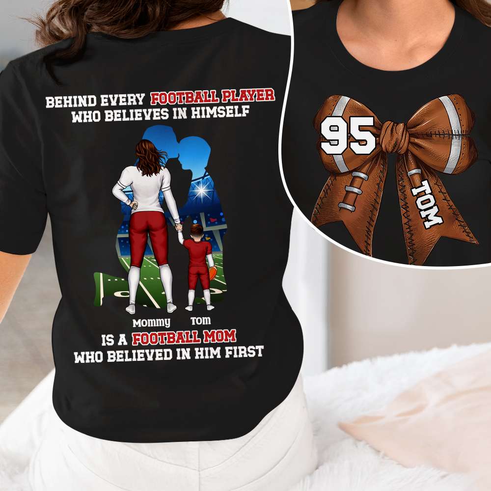 Football Mom Shirt Personalized Gifts For Mom 01OHDT010425PA-Homacus