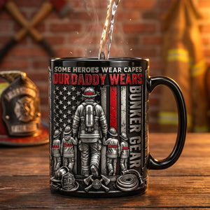 Hero Firefighter Daddy Coffee Mug - Personalized Gifts For Dad 02PADH150526-Homacus