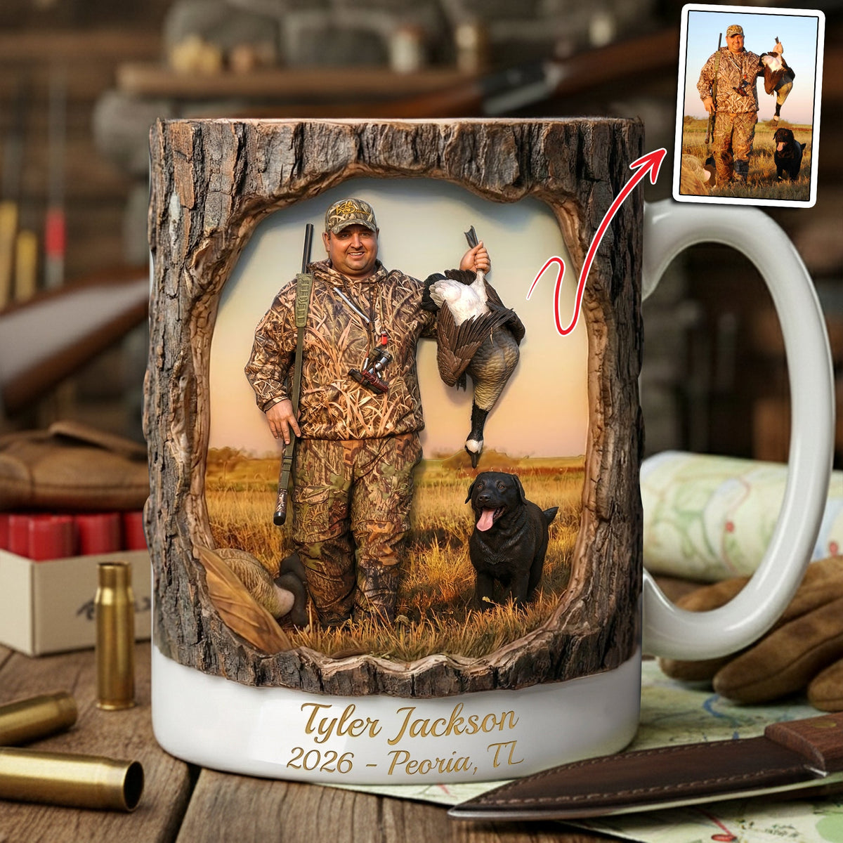 Hunting Life Coffee Mug - Personalized Custom Photo Gifts For Hunters 03HULU201225-Homacus