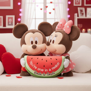 Adorable Watermelon Couple Pillow - Personalized Gifts For Couples 05PGLU251125