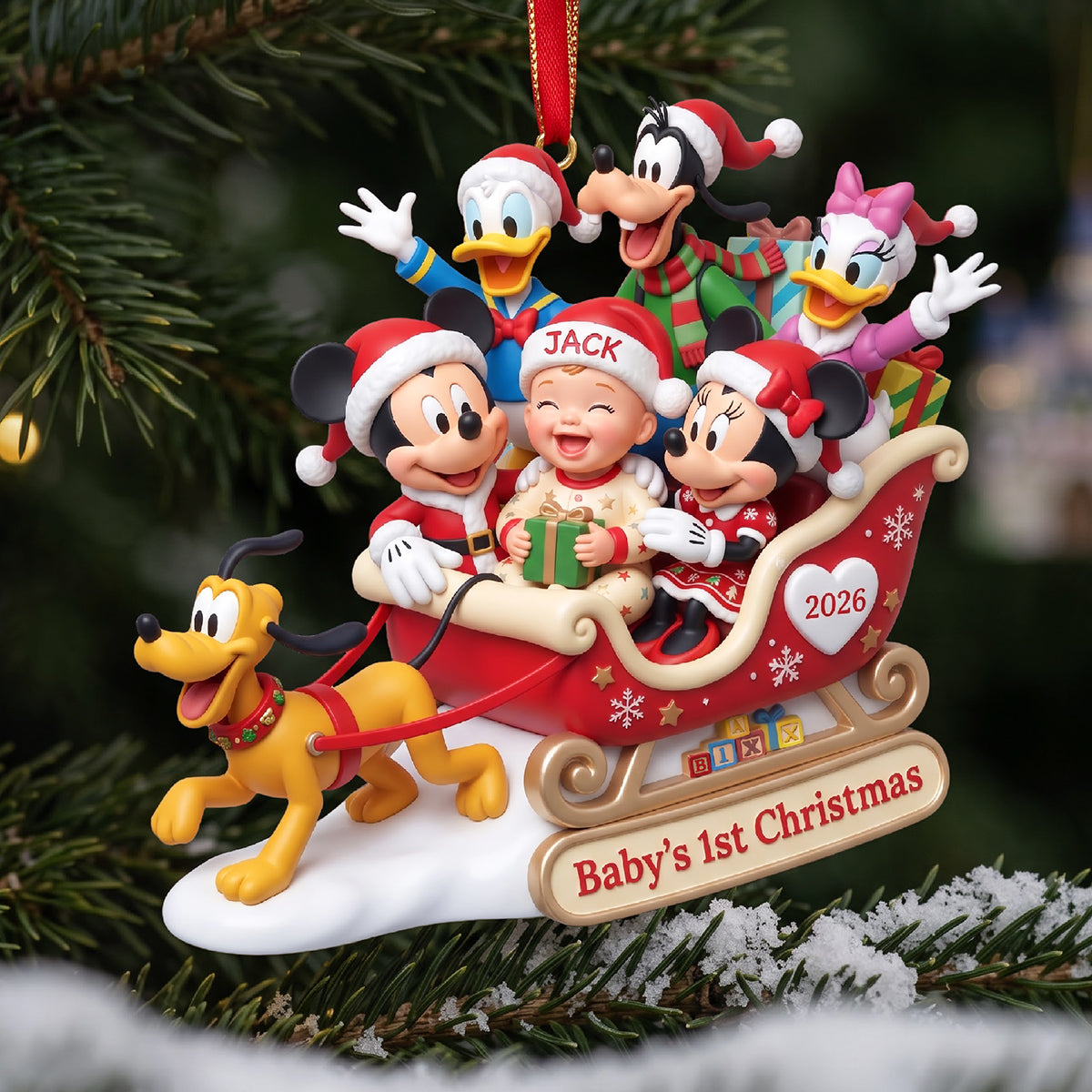 Little One & The Holiday Crew Ornament - Personalized Gift For Kids 03TYTA161026-Homacus