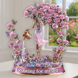 Rooting For Myself Acrylic Plaque - Personalized Gifts For Garden Lovers 05tglu170525-Homacus