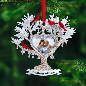 Cardinal Memory Custom Photo Ornament - Personalized Memorial Gift For Loved Ones 01TGLU180825-Homacus