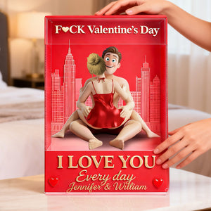 Funny Attitude Couple Acrylic Plaque - Personalized Gifts For Couples 01OHLU030226-Homacus