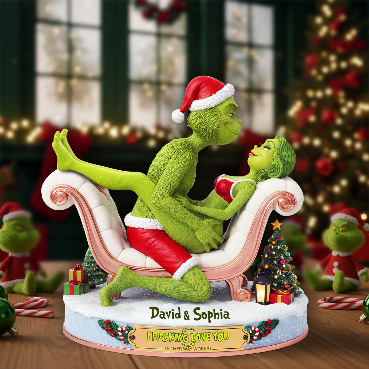 I F**king Love You Acrylic Plaque - Personalized Gifts For Couple 02ohlu101025-Homacus