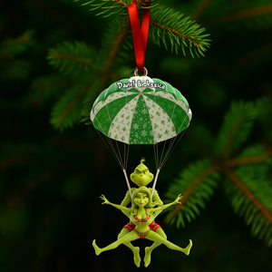 Naughty Green Parachute Couple Ornament - Personalized Gift For Couples 05OHLU031125-Homacus