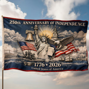 America 250th Anniversary House Flag - Personalized Gifts 04dtdt250226-Homacus