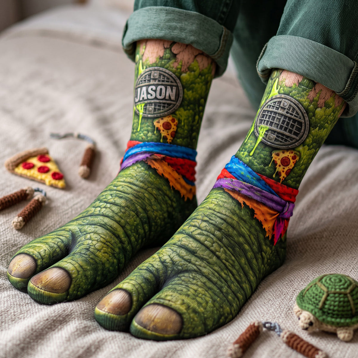 Legend Warrior Socks - Personalized Gifts 05hata210926