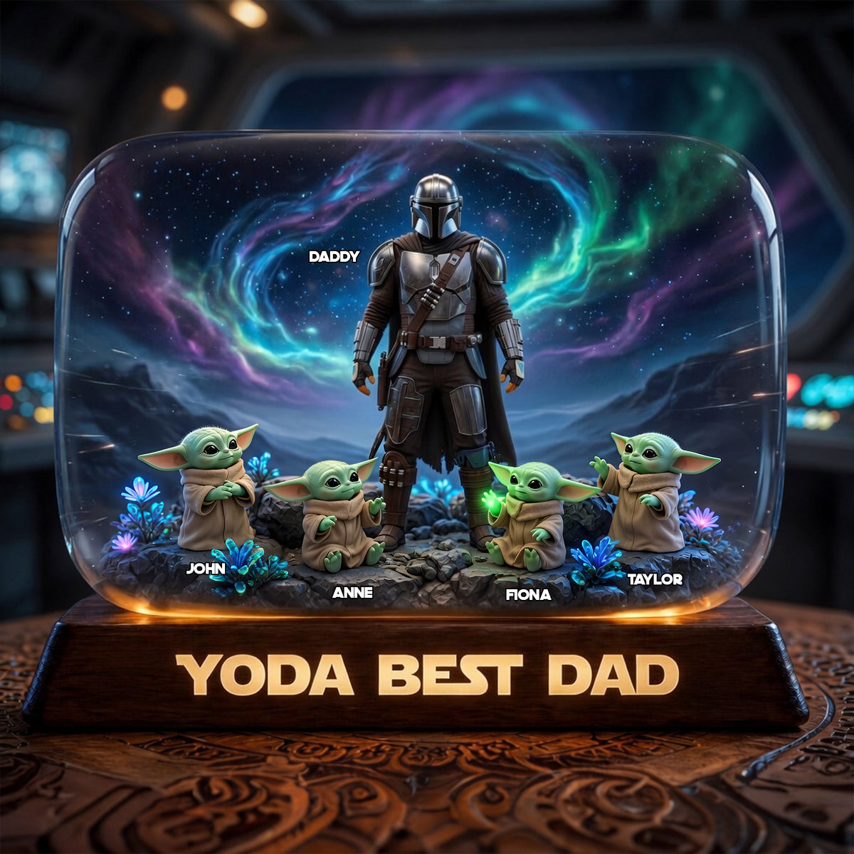 Our Galactic Hero Acrylic Plaque - Personalized Gifts For Dad 02TOLU290426-Homacus