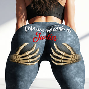 Funny Couple Leggings - Personalized Gifts For Her 02naqn010725-Homacus
