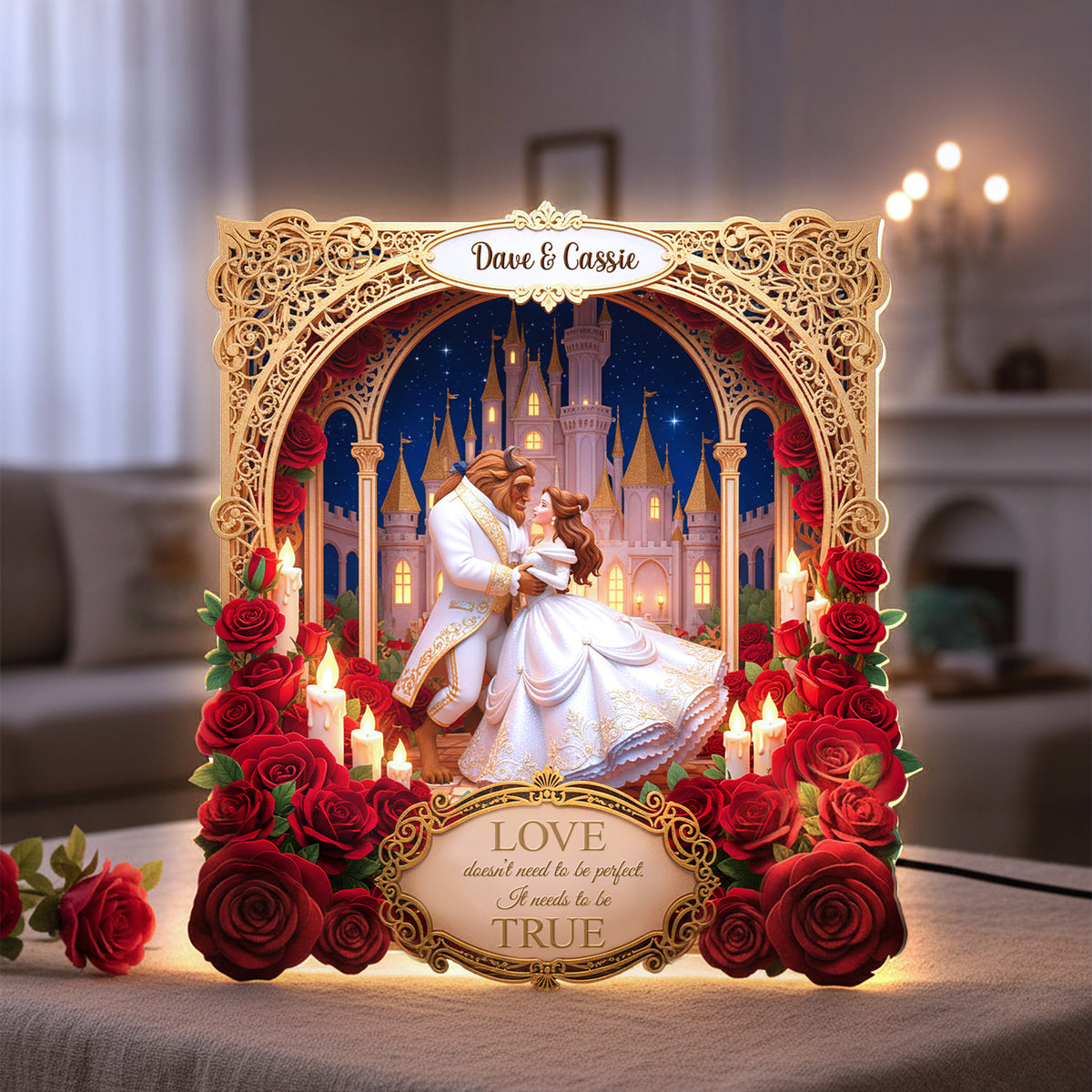 Personalized Gifts For Couple Custom Shape Acrylic Light Box 01pamg211125-Homacus