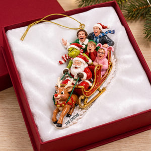 Fun Chaos Snow Slide Acrylic Ornament, Personalized Gifts 02qhqn290826