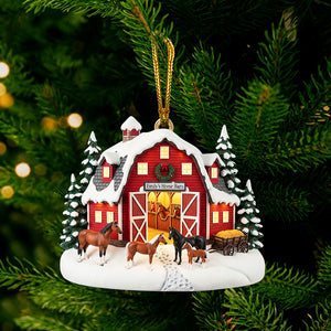 Farm Style Christmas Ornament – Personalized Gifts for Horse Lovers 04hyqn070825-Homacus