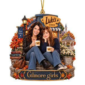 Mother and Daughter Christmas Ornament - Personalized Gifts For Christmas 06naqn240926