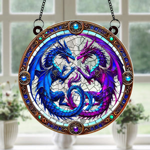 Personalized Gifts For Dragon Lovers Sun Catcher Ornament 02hutn210824-Homacus