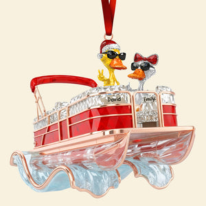 Fun Duck Pontoon Trip Ornament, Personalized Gifts For Pontoon Lovers 05qhqn250925-Homacus