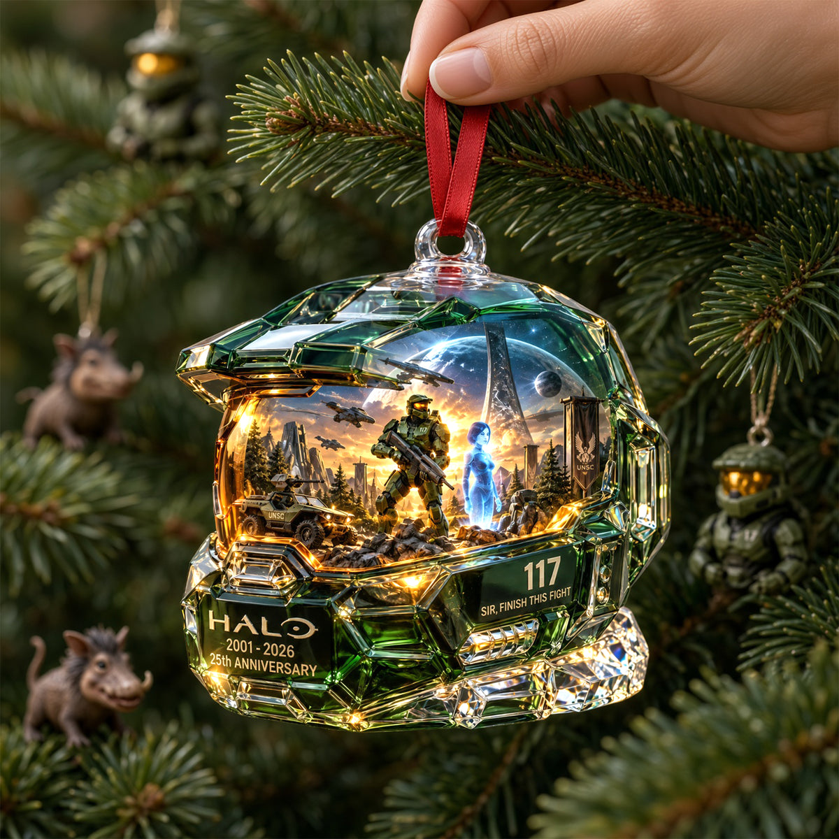 Stoic Sci-fi Leader Ornament - Personalized Gifts 05qhlu230926