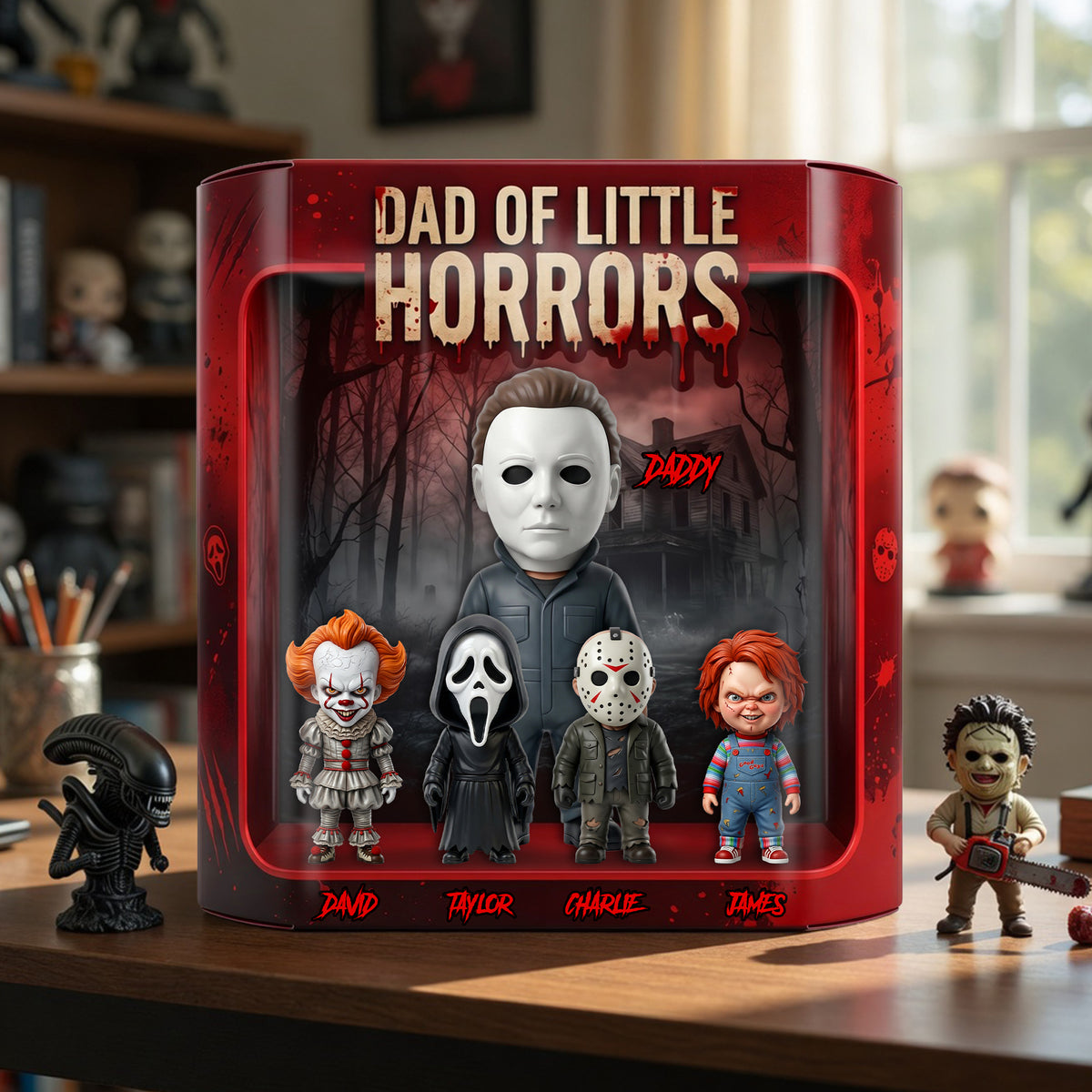 Dad Of Little Horrors Acrylic Plaque - Personalized Gifts For Dads 01nalu040526-Homacus