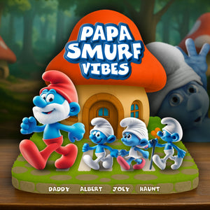 Papa Vibes Acrylic Plaque - Personalized Gifts For Dad 01ohlu020525-Homacus