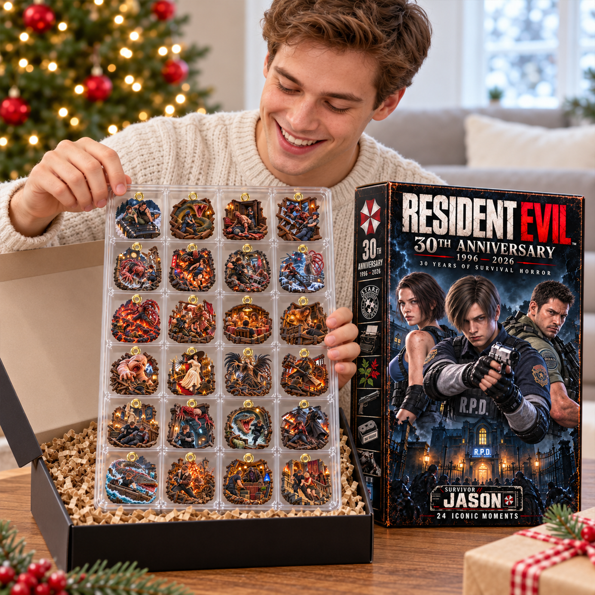 30th Anniversary Horror Game Christmas Advent Calendar Blind Box - Personalized Gifts 08haqn091026-Homacus