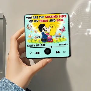 Personalized Gifts For Cartoon Lover Music Fridge Magnet Missing Piece Couple 01XQDT271224HG-Homacus