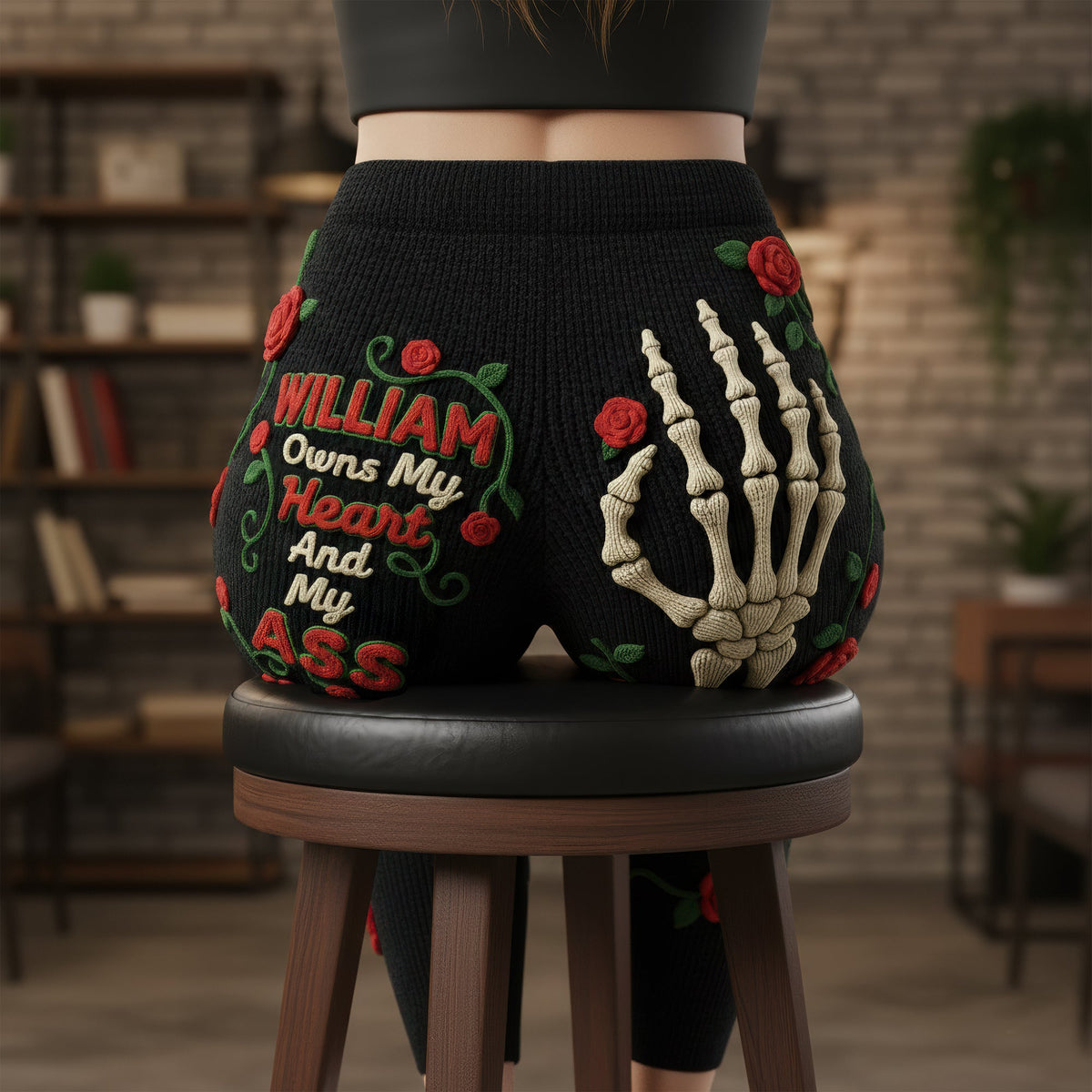 Naughty Skeleton Hands Leggings - Personalized Gifts For Her 04naqn041225-Homacus