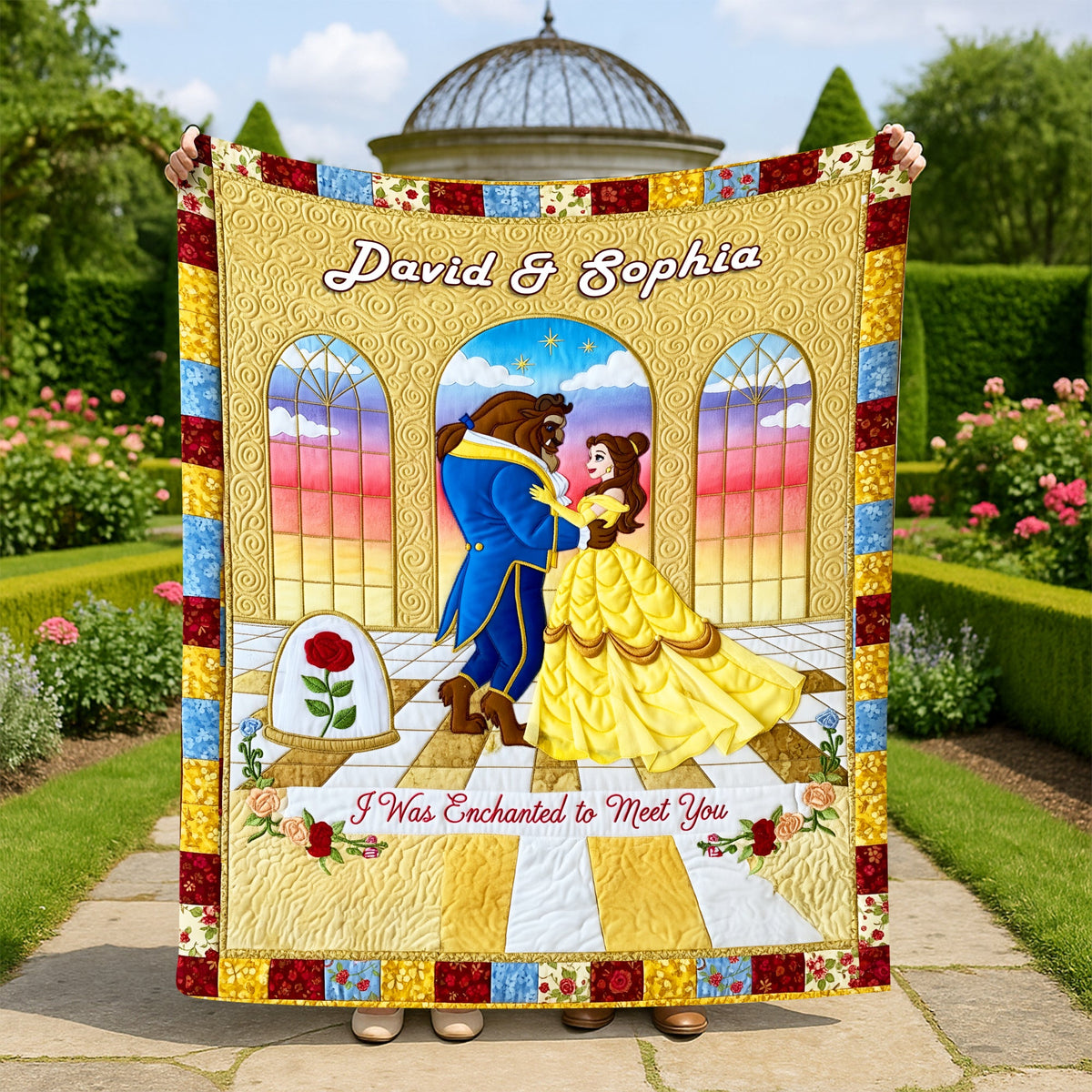 Enchanted Fairytale Couple Blanket - Personalized Gifts For Couples 04NALU160625-Homacus