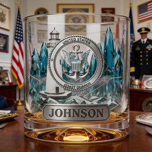 Military Forces 11oz Round Glass - Personalized Gifts For Military Personnel 01palu221225-Homacus
