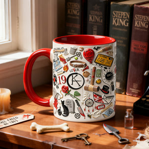 Horror Book Icon Accent Mug - Personalized Gifts 02nalu220126-Homacus