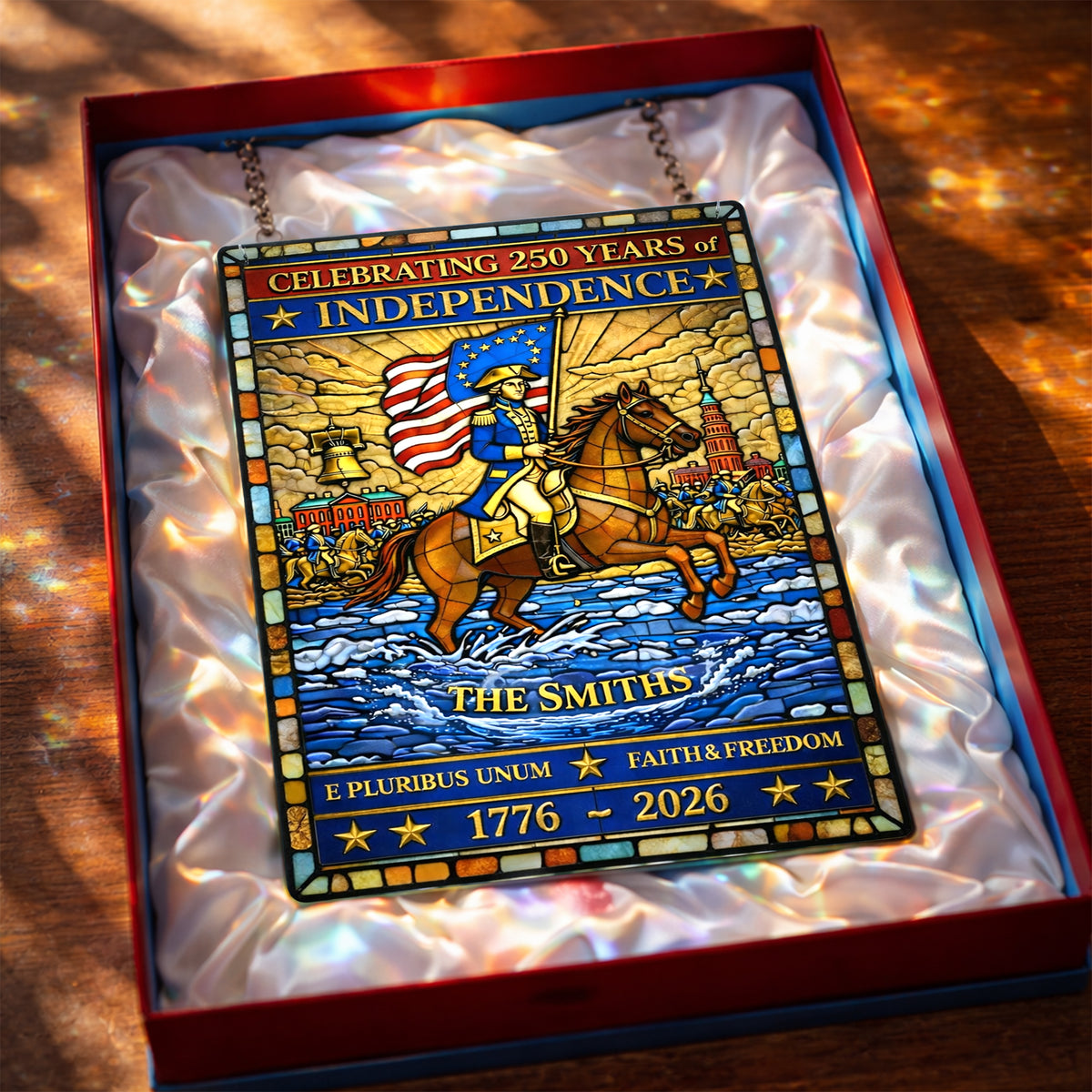 America 250th Anniversary Suncatcher - Personalized Gifts 05tylu040326
