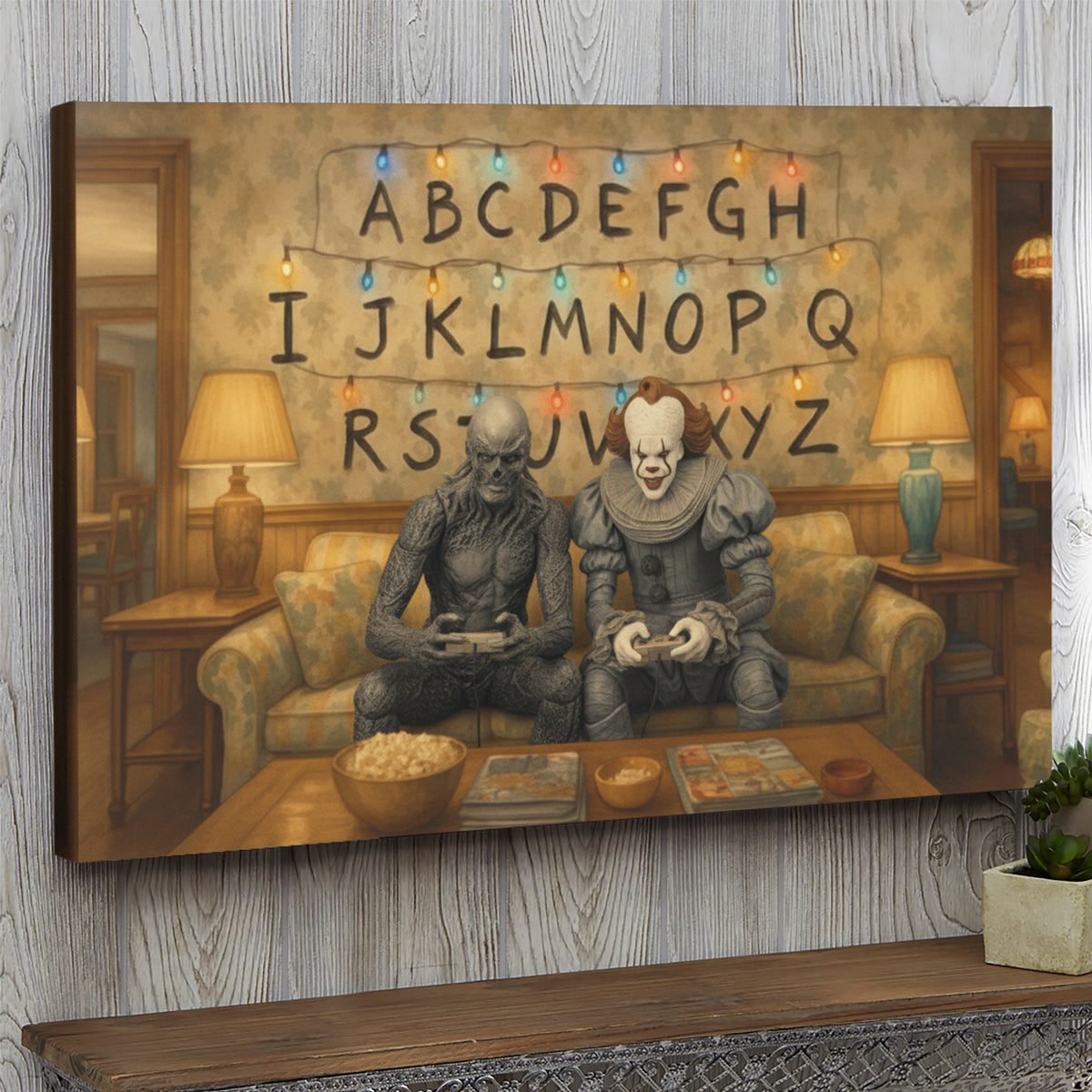 Creepy Gaming Night Canvas Print – Personalized Gifts 03naqn121225-Homacus