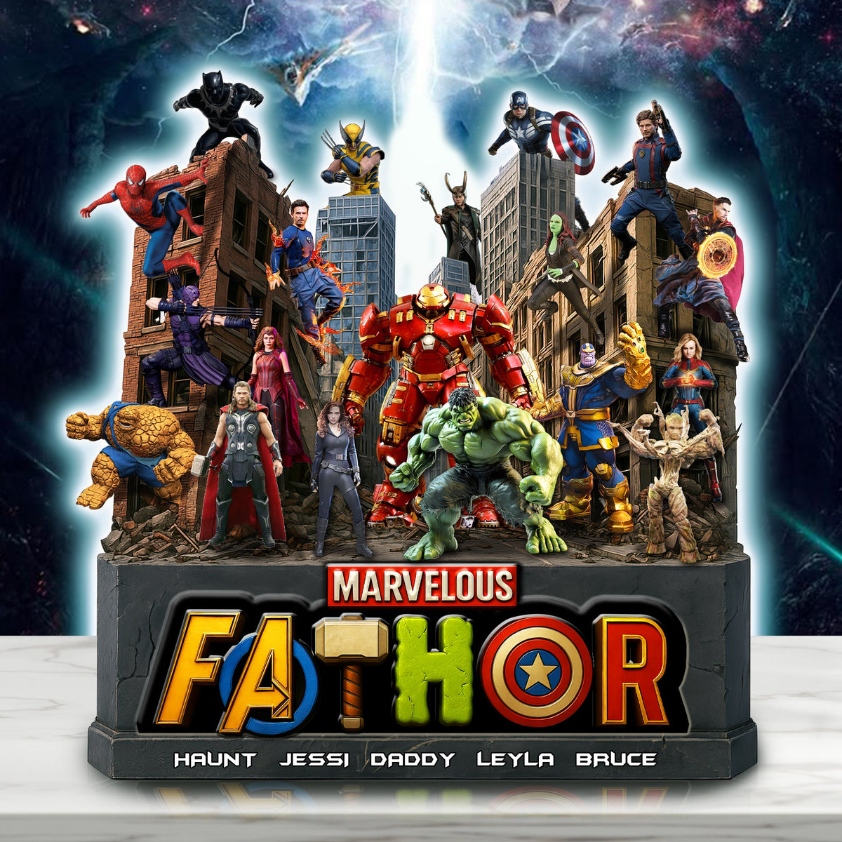 Hero Force Dad Acrylic Plaque - Personalized Gifts For Dad 03HULU220525-Homacus