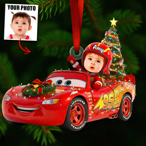 Racing Kids Christmas Ornament Custom Photo Christmas Tree Gifts 01OHDT231025-Homacus