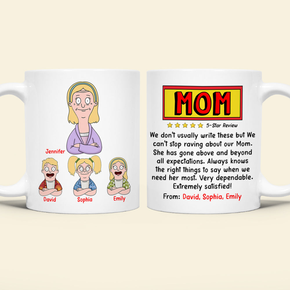Personalized Gifts For Mom Coffee Mug Mom And Kids 01TOQN240325HG-Homacus