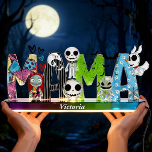 Spooky Mama Acrylic Light Box Personalized Gifts For Mom 04OHDT230226-Homacus