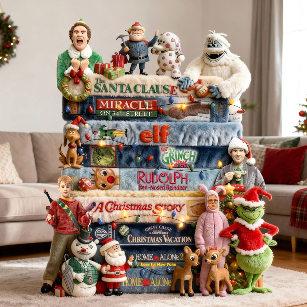 Classic Christmas Collection Stack Pillow, Personalized Christmas Gifts 02qhtn071125-Homacus