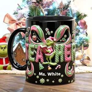 Preppy Coquette Teacher Mug - Personalized Gifts For Teachers 06qhqn201125-Homacus
