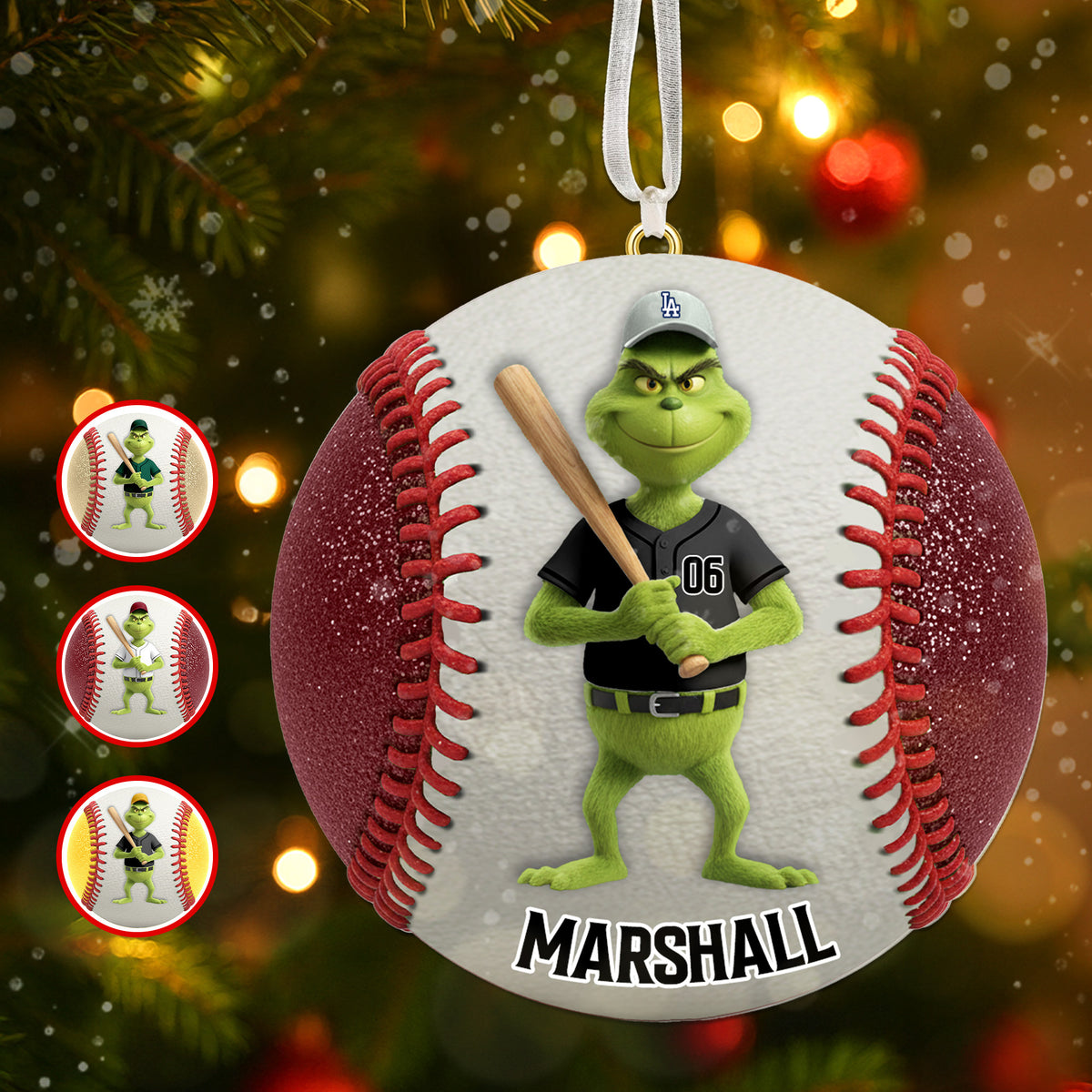 Softball Green Monster Ornament - Personalized Gifts For Sport Lover Christmas Ornament 01OHMG041025-Homacus