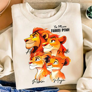 Personalized Gifts For Family Shirt, Lion Family Pride 02qhdt140325-Homacus