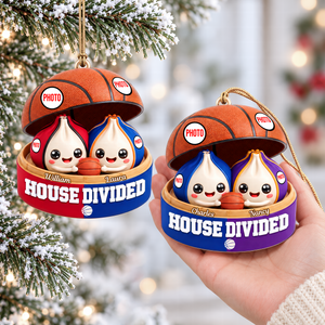 House United Dumpling Couple Ornament - Personalized Gifts For Sport Lover Couple Christmas Ornament 04HUQN131026-Homacus