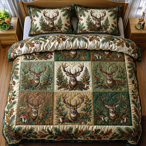 Deer Quilt Bedding Set Special Line 03tgdt011225-Homacus