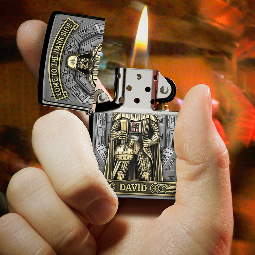 Darkside Warrior Lighter - Personalized Gifts For Galaxy Lovers-Homacus