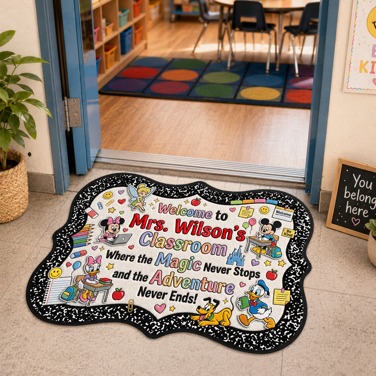 Teacher Custom Shape Doormat - Personalized Gifts For Teacher 01nadh090726-Homacus