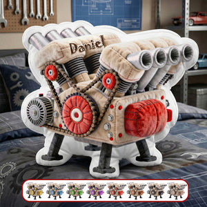 V8 Engine Model Custom Shape Pillow - Personalized Gifts 02ohmg171225-Homacus